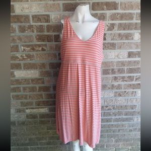 Athlete coral & Tan sleeveless dress plus Sz 1X